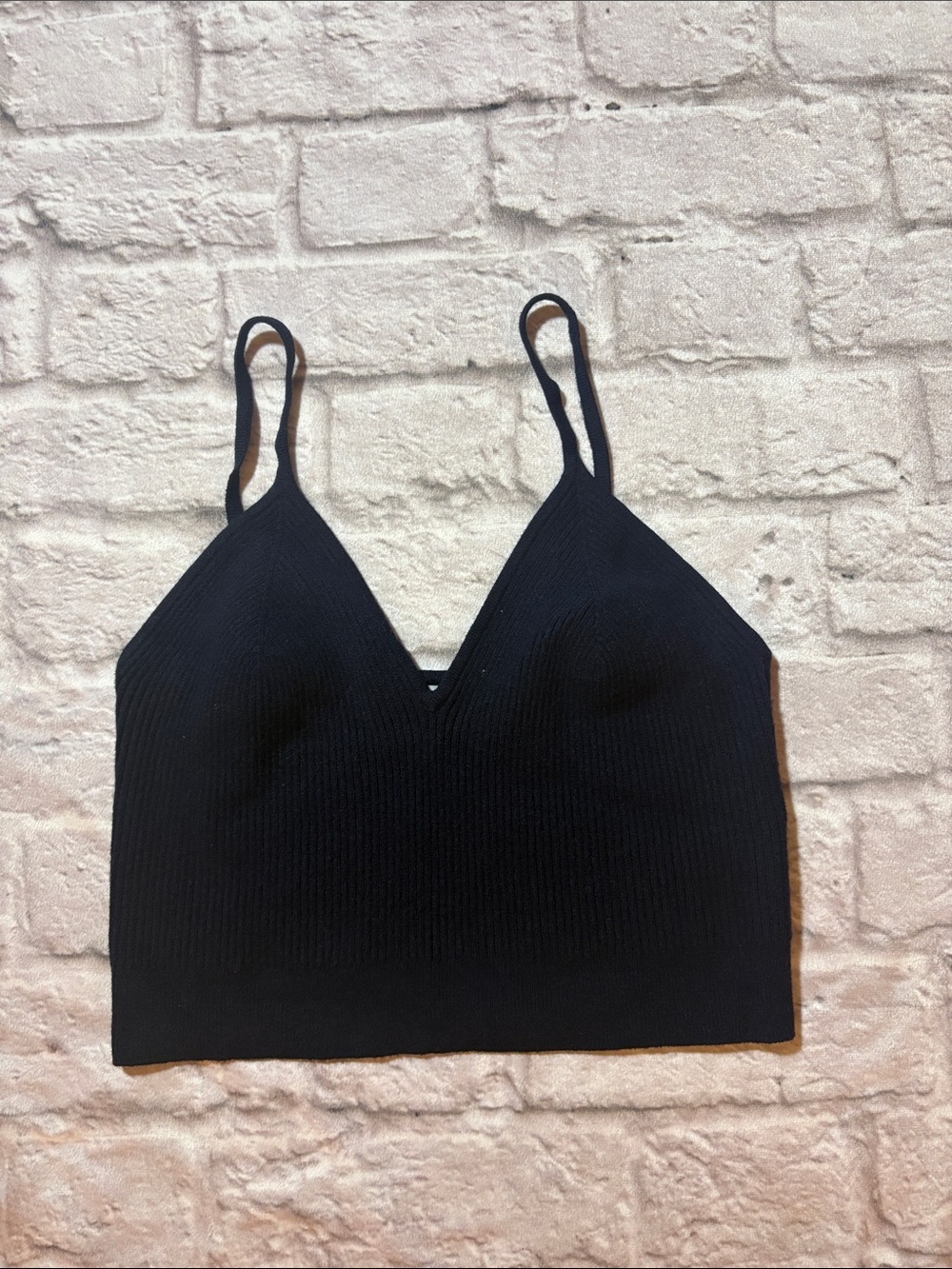 Bailey 44 navy blue sweater crop Tank Top